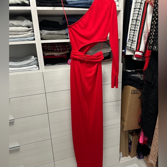 Ronny Kobo Red Lorinna High Slit Dress - Picture 7 of 8